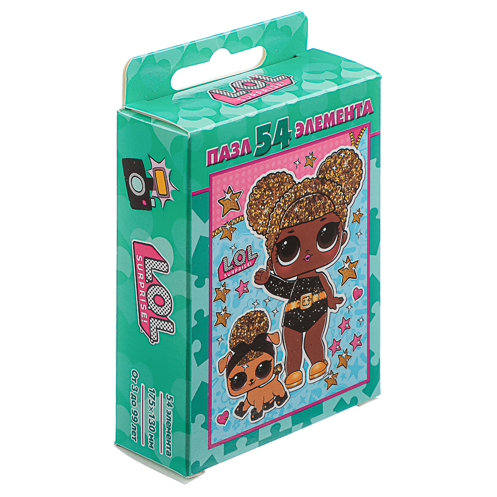 Пазл 54 элемента, 10,5х2,5х6,5см в ассортименте, арт.№ 262-537