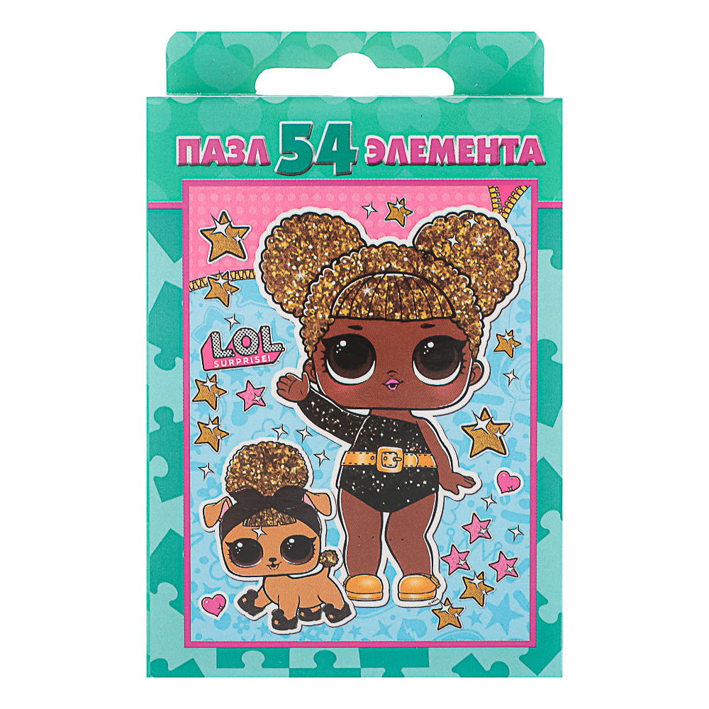 Пазл 54 элемента, 10,5х2,5х6,5см в ассортименте, арт.№ 262-537