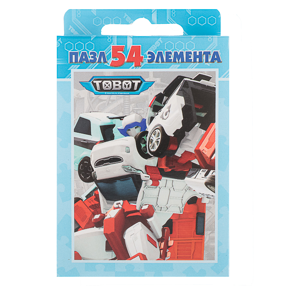 Пазл 54 элемента, 10,5х2,5х6,5см в ассортименте, арт.№ 262-537