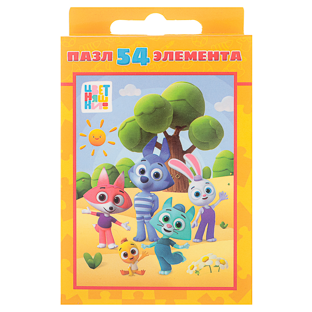 Пазл 54 элемента, 10,5х2,5х6,5см в ассортименте, арт.№ 262-537