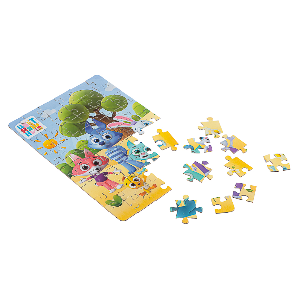 Пазл 54 элемента, 10,5х2,5х6,5см в ассортименте, арт.№ 262-537