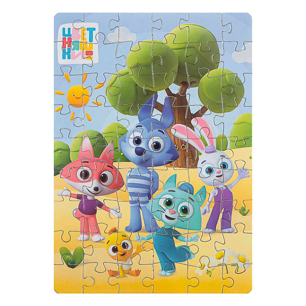 Пазл 54 элемента, 10,5х2,5х6,5см в ассортименте, арт.№ 262-537