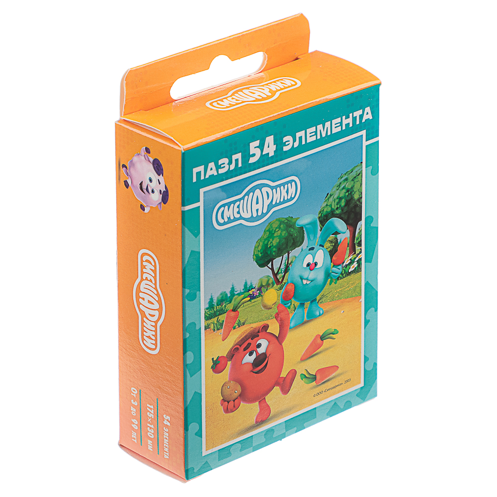 Пазл 54 элемента, 10,5х2,5х6,5см в ассортименте, арт.№ 262-537