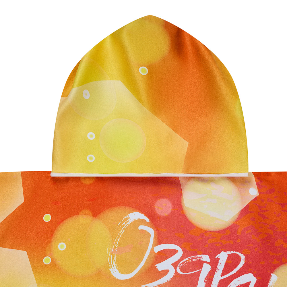 BY Русские супергерои Полотенце-пончо пляжное с капюшоном, 60х60см, 100% полиэстер, Заря, арт.№ 496-039