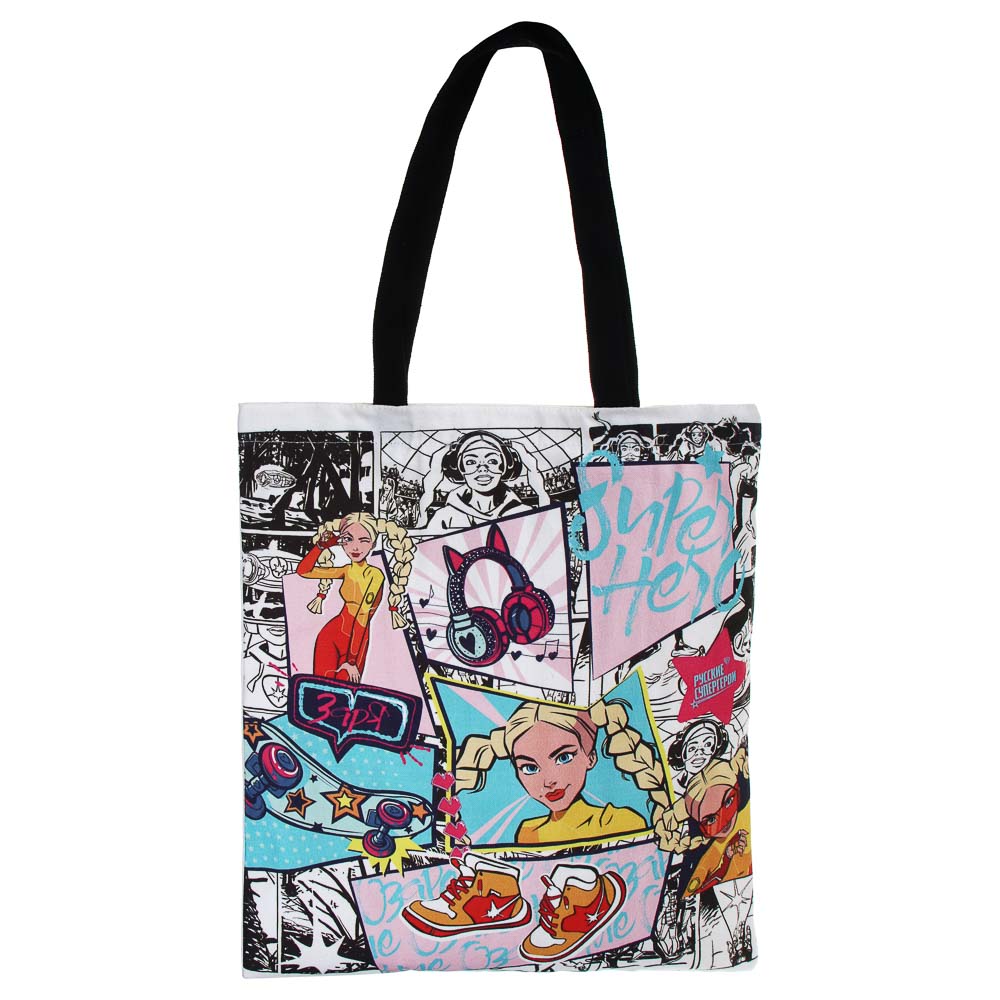 BY Русские Супергерои Сумка-шоппер "Заря", 38x42см, ручки 58 см, ПЭ, арт.№ 801-070