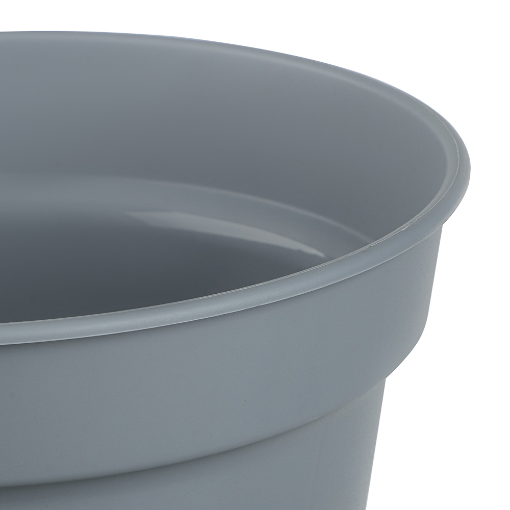 Горшок для цветов Mint d150мм, 1,2л с поддоном, серый, арт.№ 164-425