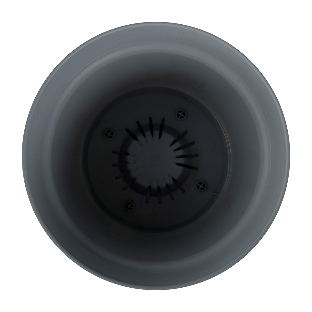 Горшок для цветов Mint d150мм, 1,2л с поддоном, серый, арт.№ 164-425