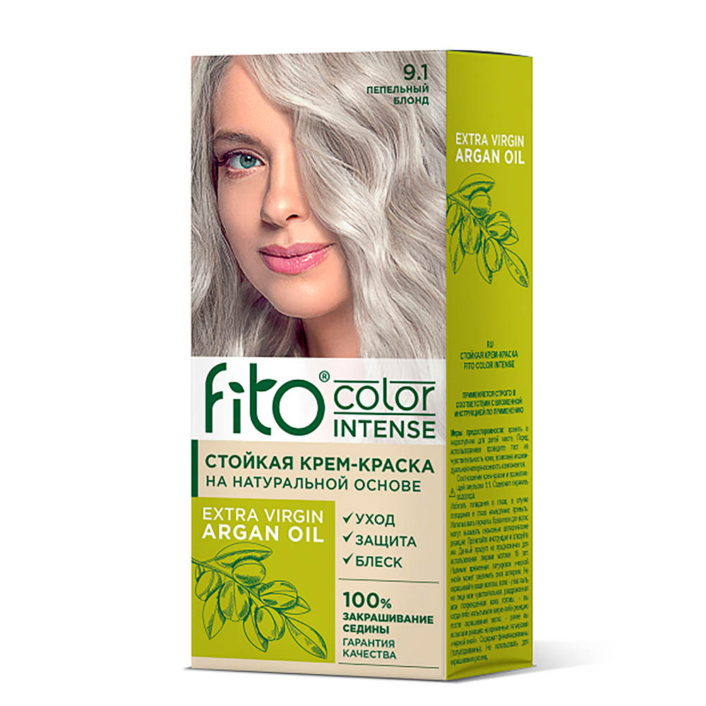 Краска для волос Fito color intense Пепельный блонд, 115мл, арт.№ 972-068