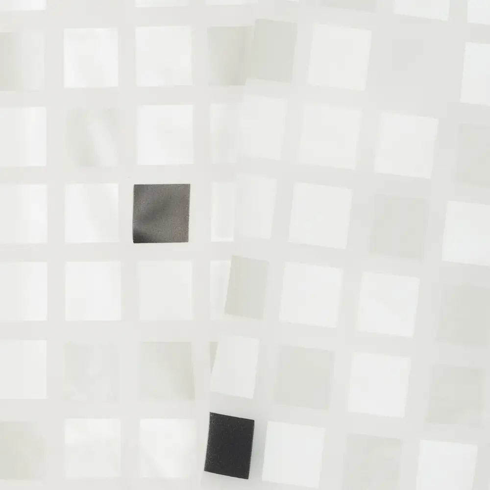 Штора для ванной 180x180см PING, белый/серый, ПЕВА, SWC-55-02, арт.№ 461-661