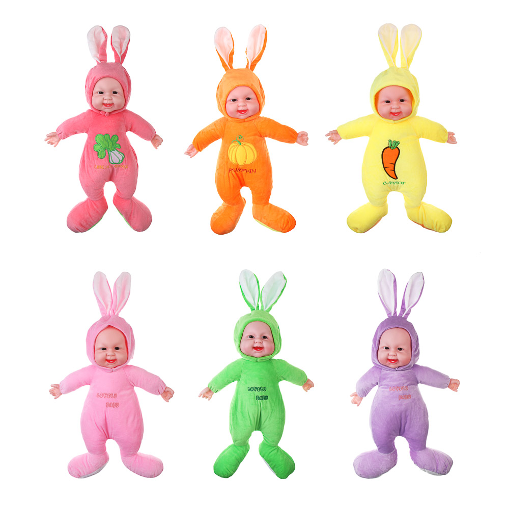 ИГРОЛЕНД Пупс с мягким телом, 50 см, полиэстер, PVC, 6 видов, арт.№ 267-896