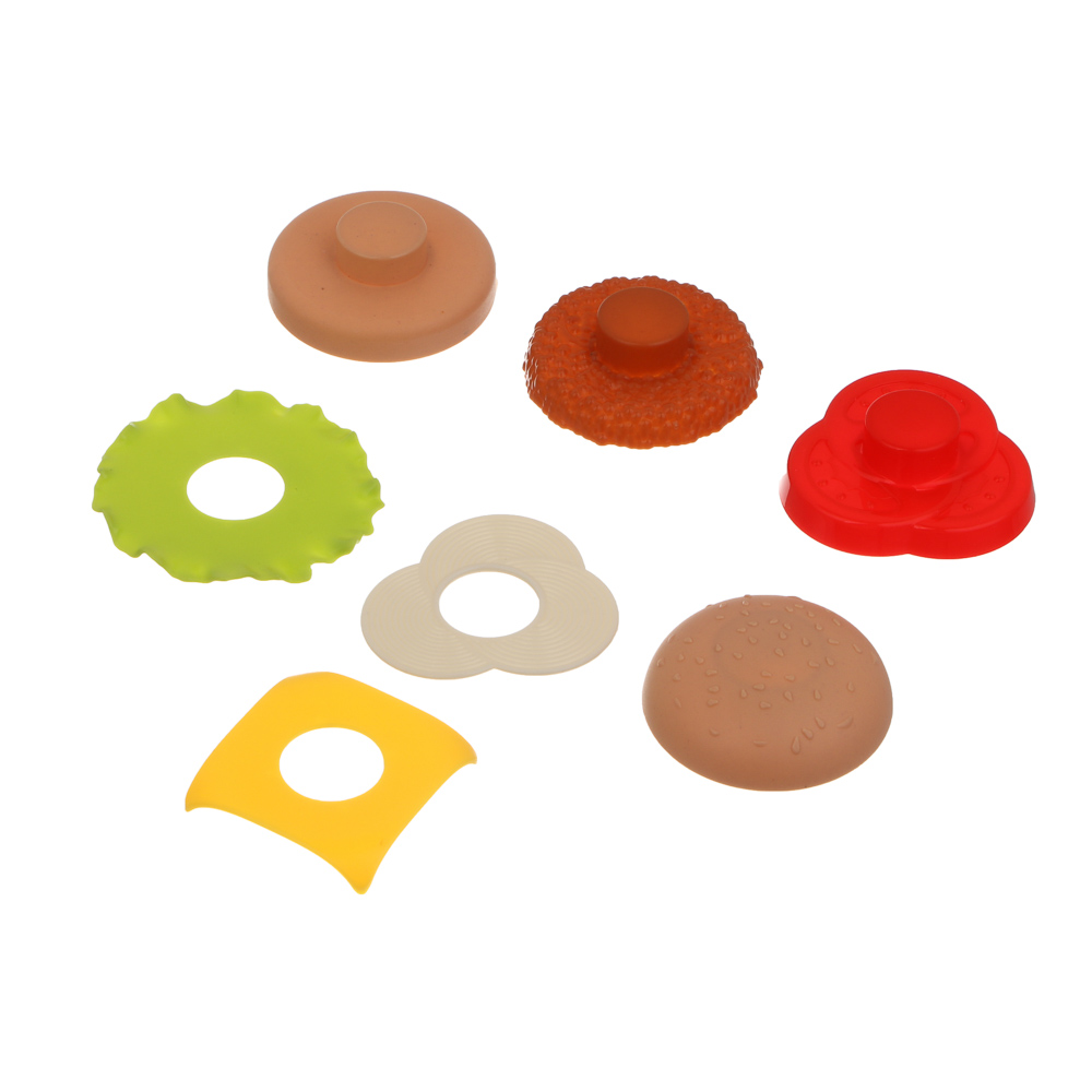 ИГРОЛЕНД Набор продуктов "Гамбургер мини", составной, ABS, 6х6х4,7 см, арт.№ 294-234