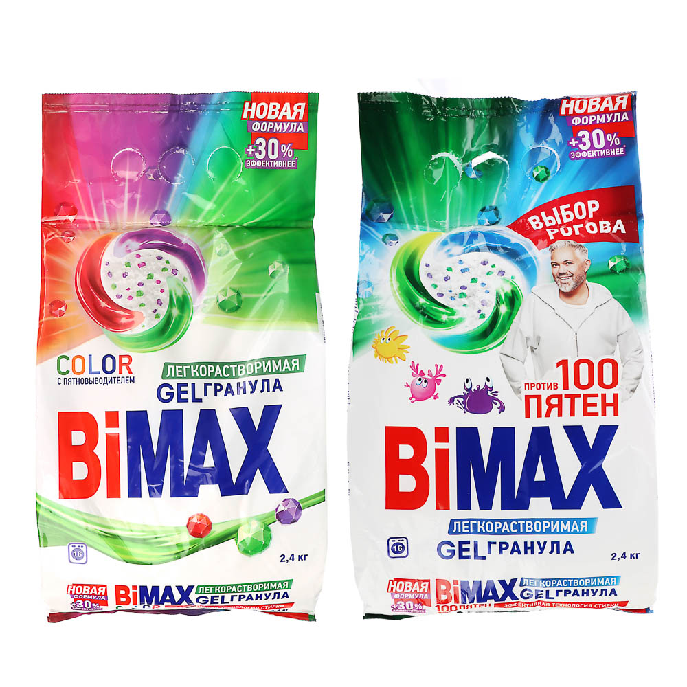 Стиральный порошок BIMAX Color /1000 пятен, Automat, п/э, 2,4кг, арт.№ 958-162