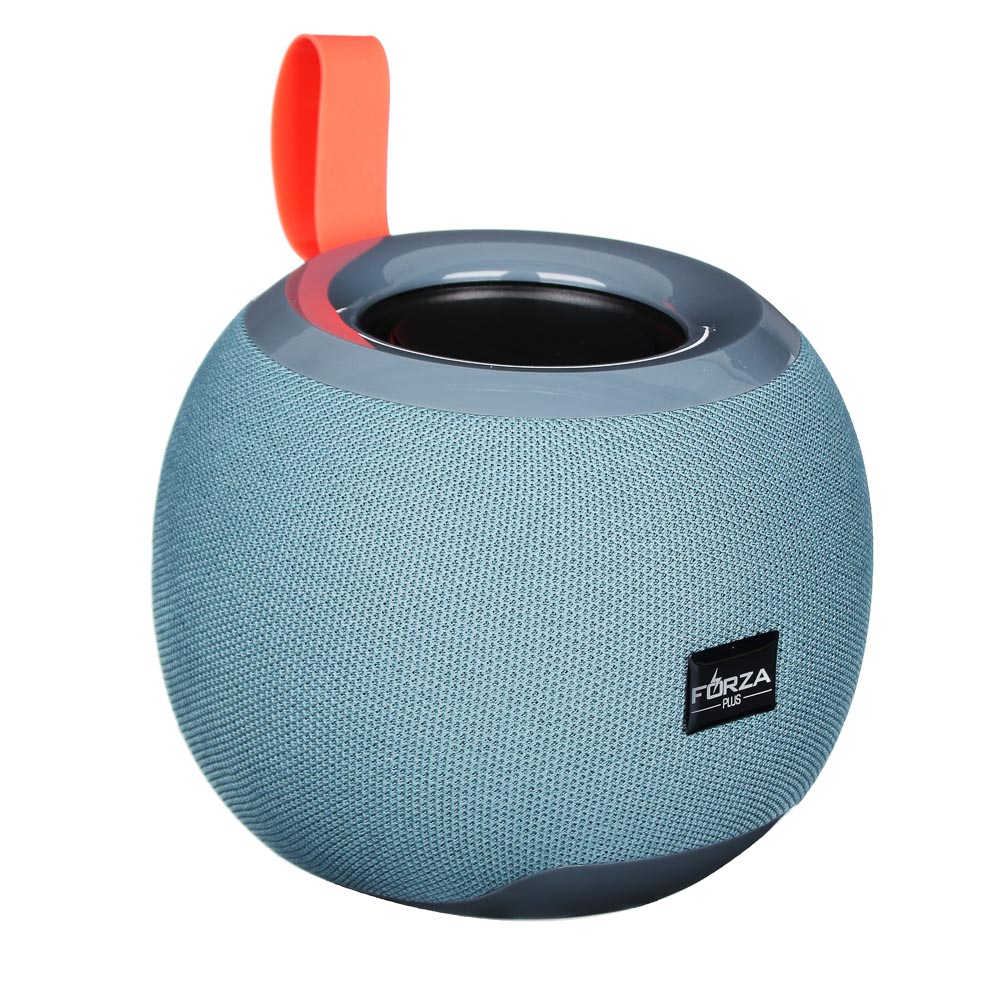 FORZA КИРЯ Колонка беспроводная круглая, тканевая, 5 Вт, 1200мАч, БТ5.0, 12,7x10,3, 3 цвета, пластик, арт.№ 443-070