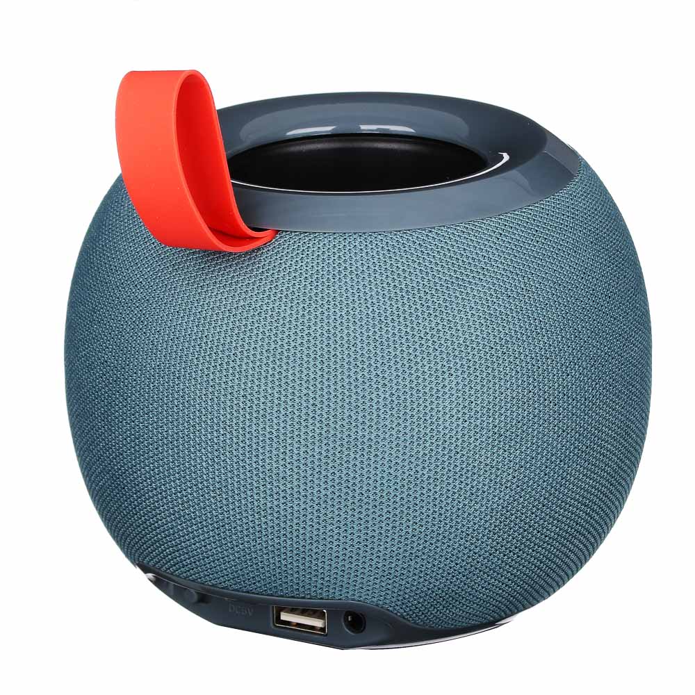 FORZA КИРЯ Колонка беспроводная круглая, тканевая, 5 Вт, 1200мАч, БТ5.0, 12,7x10,3, 3 цвета, пластик, арт.№ 443-070