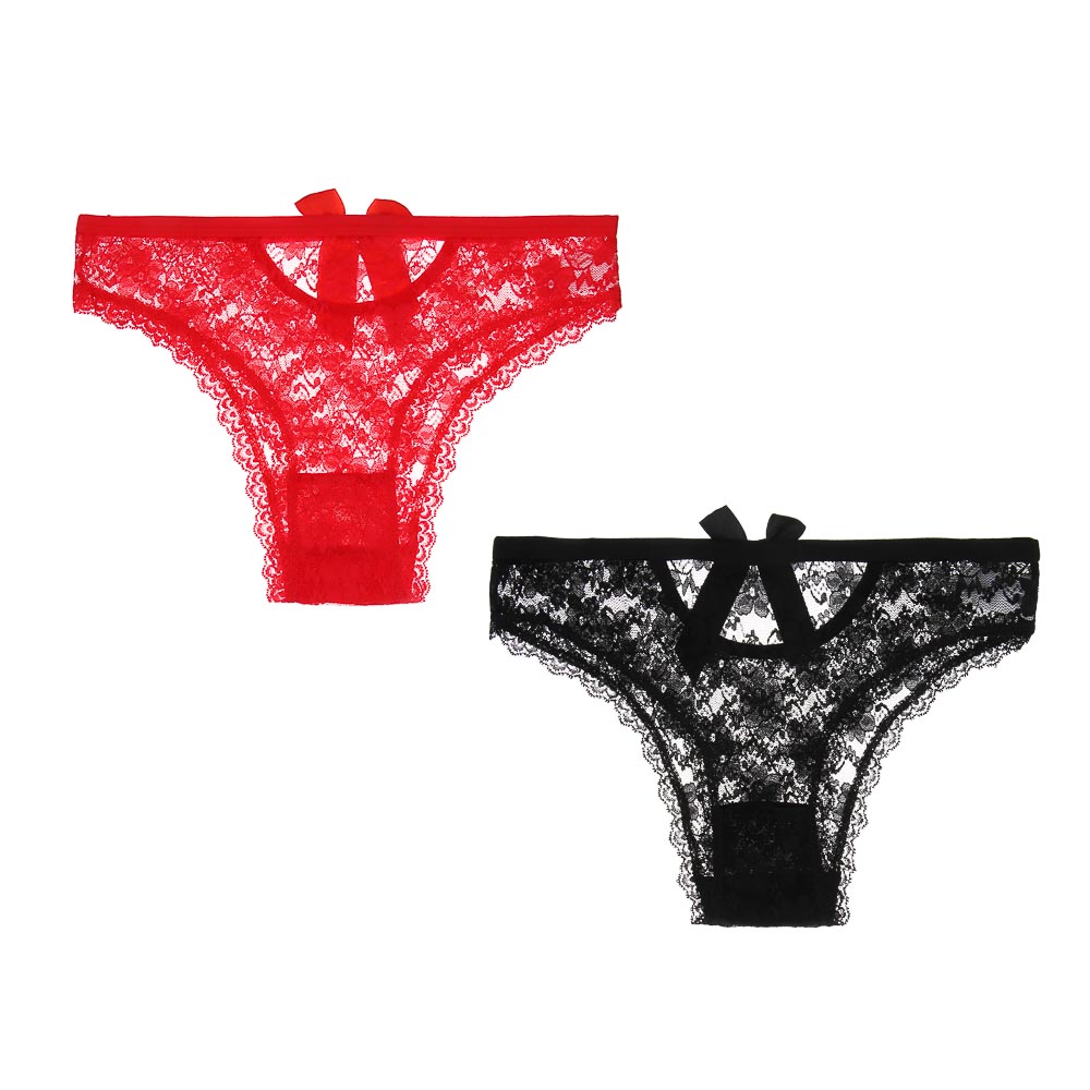 GALANTE Трусы женские с кружевом 2 шт, р.48, 95%вискоза, 5%спандекс, разноцветный, НГ2026-3, арт.№ 331-341