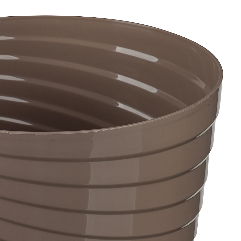 Кашпо Верона 2,7л d17см, h16см, фрапе, пластик, арт.№ 164-077