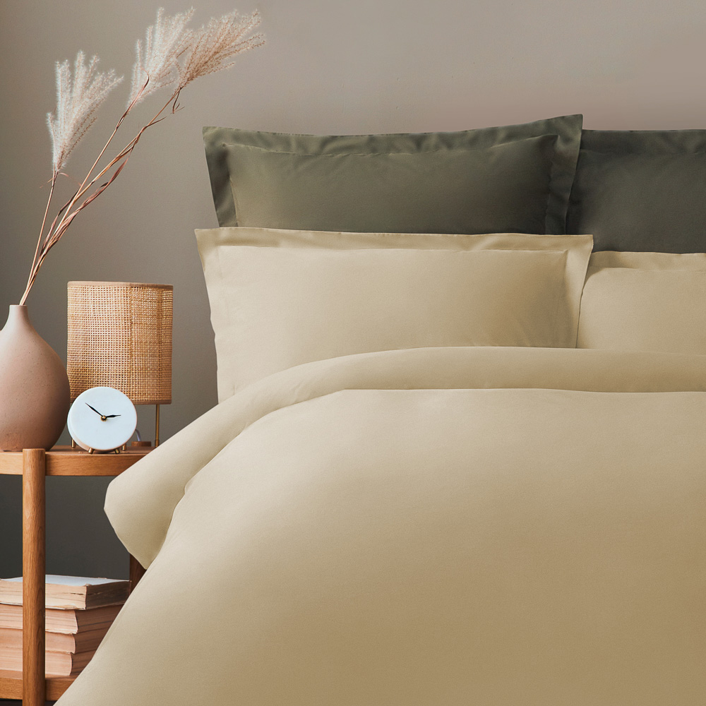 BY COLLECTION Простыня 220х240см, 100% хлопок, песочный, арт.№ 432-176