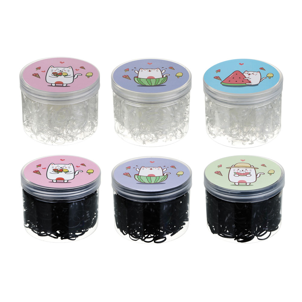 Резинки для волос, 700шт, размер 1,4 см, TPR, арт.№ F84-039