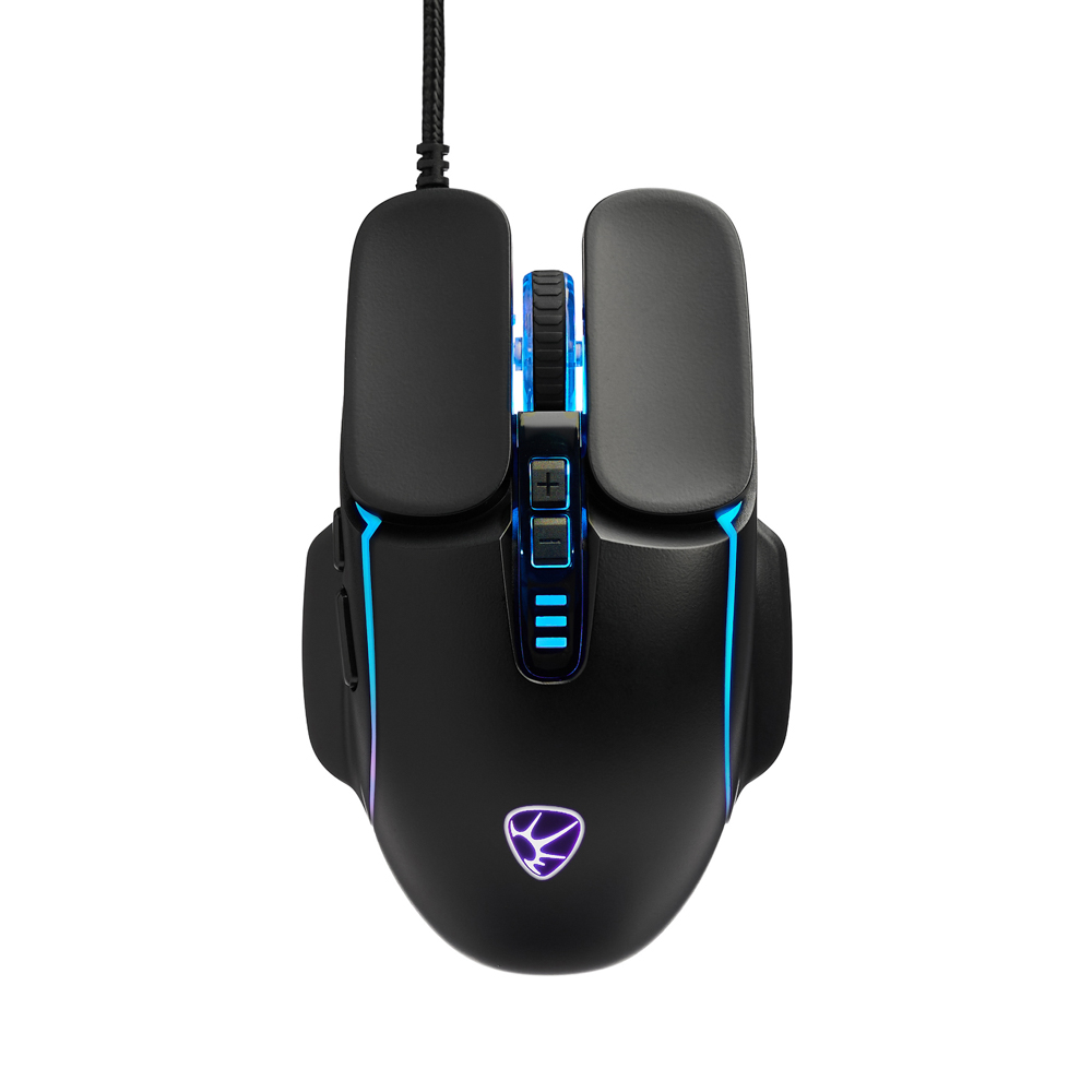 BY Игровая мышь проводная Mortar 7000dpi,7D,A725F,RGB,220см, арт.№ 405-053