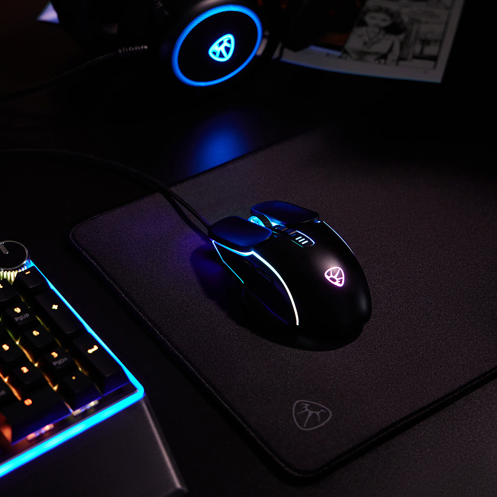 BY Игровая мышь проводная Mortar 7000dpi,7D,A725F,RGB,220см, арт.№ 405-053