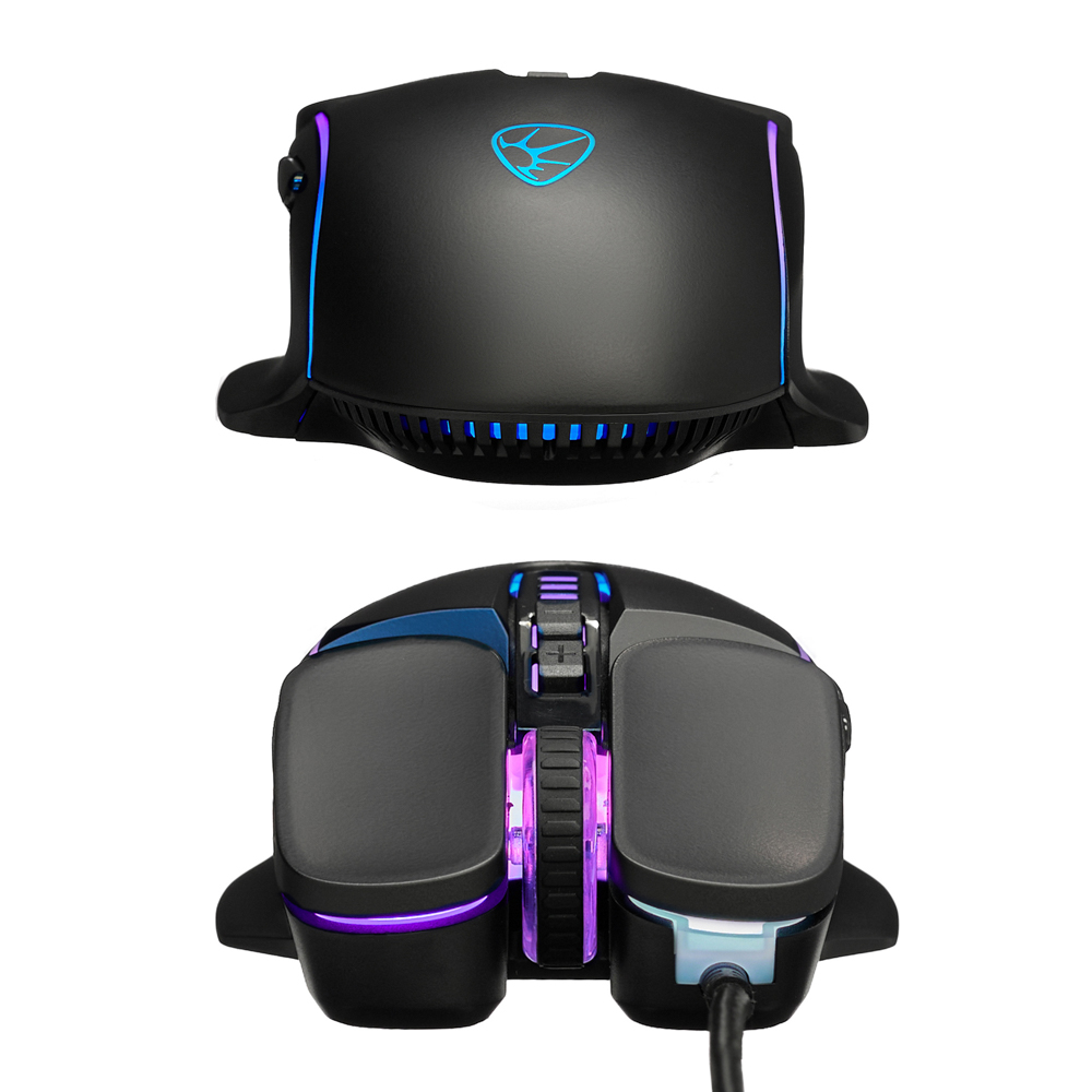 BY Игровая мышь проводная Mortar 7000dpi,7D,A725F,RGB,220см, арт.№ 405-053