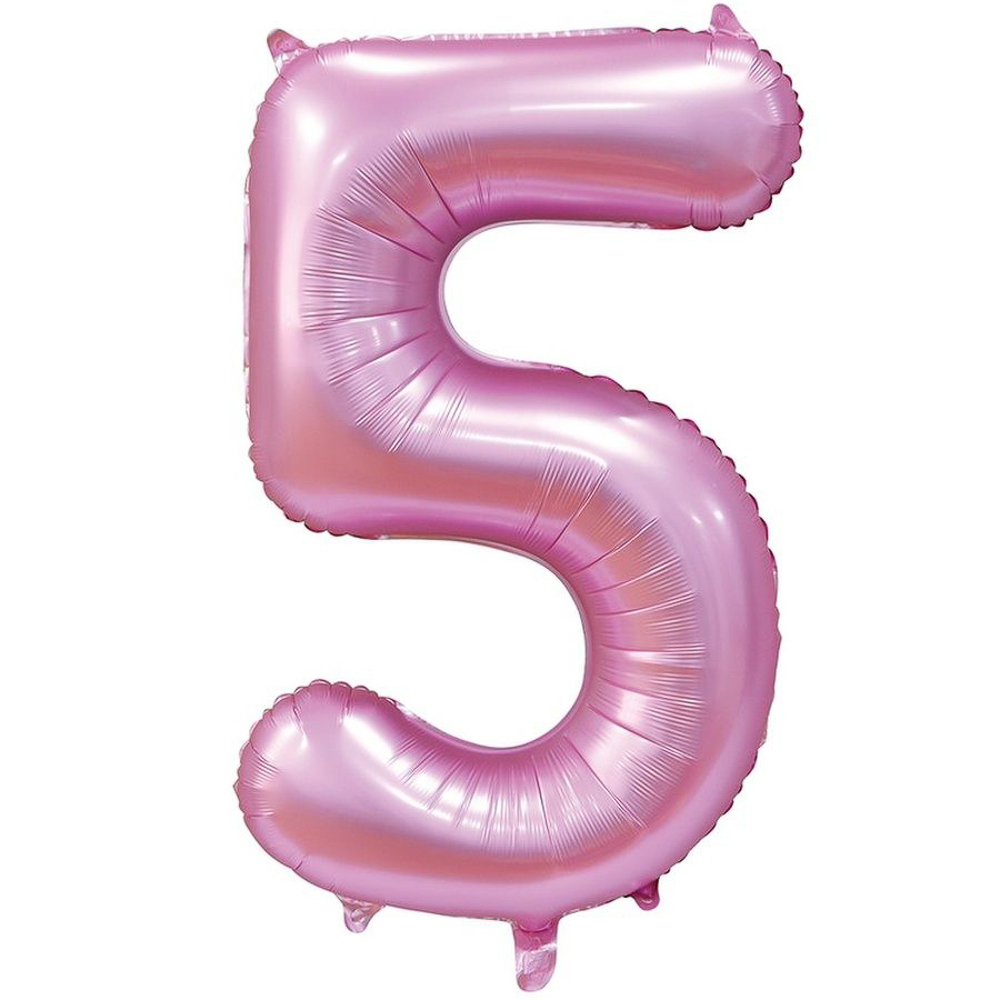 Шар фольгированный Р ЦИФРА 5 40" Металлик Flamingo, арт.№ 518-140