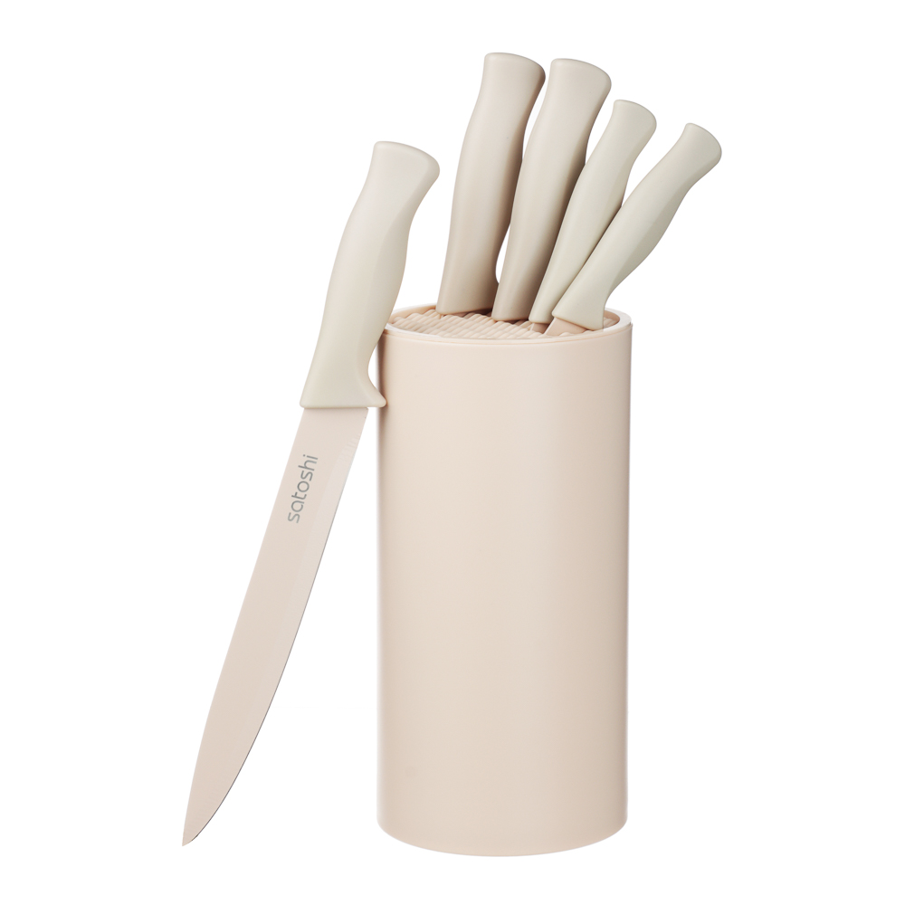 SATOSHI Тулуза Набор ножей кухонных 6пр, на подставке, арт.№ 803-405