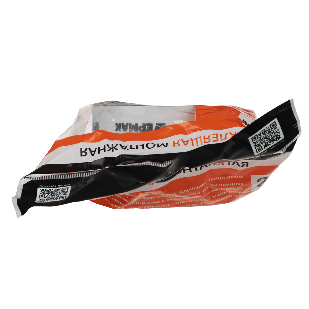 ЕРМАК Лента клеящая монтажная 2-х сторонняя, для АВТО, 50мм x 2м черная, арт.№ 472-024