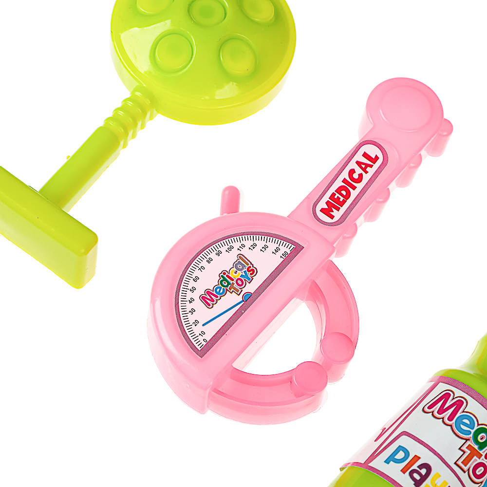 ИГРОЛЕНД Игровой набор доктора в сетке, 9 пред., пластик, 9,5x20x9 см,  для детей 3+, арт.№ 294-191