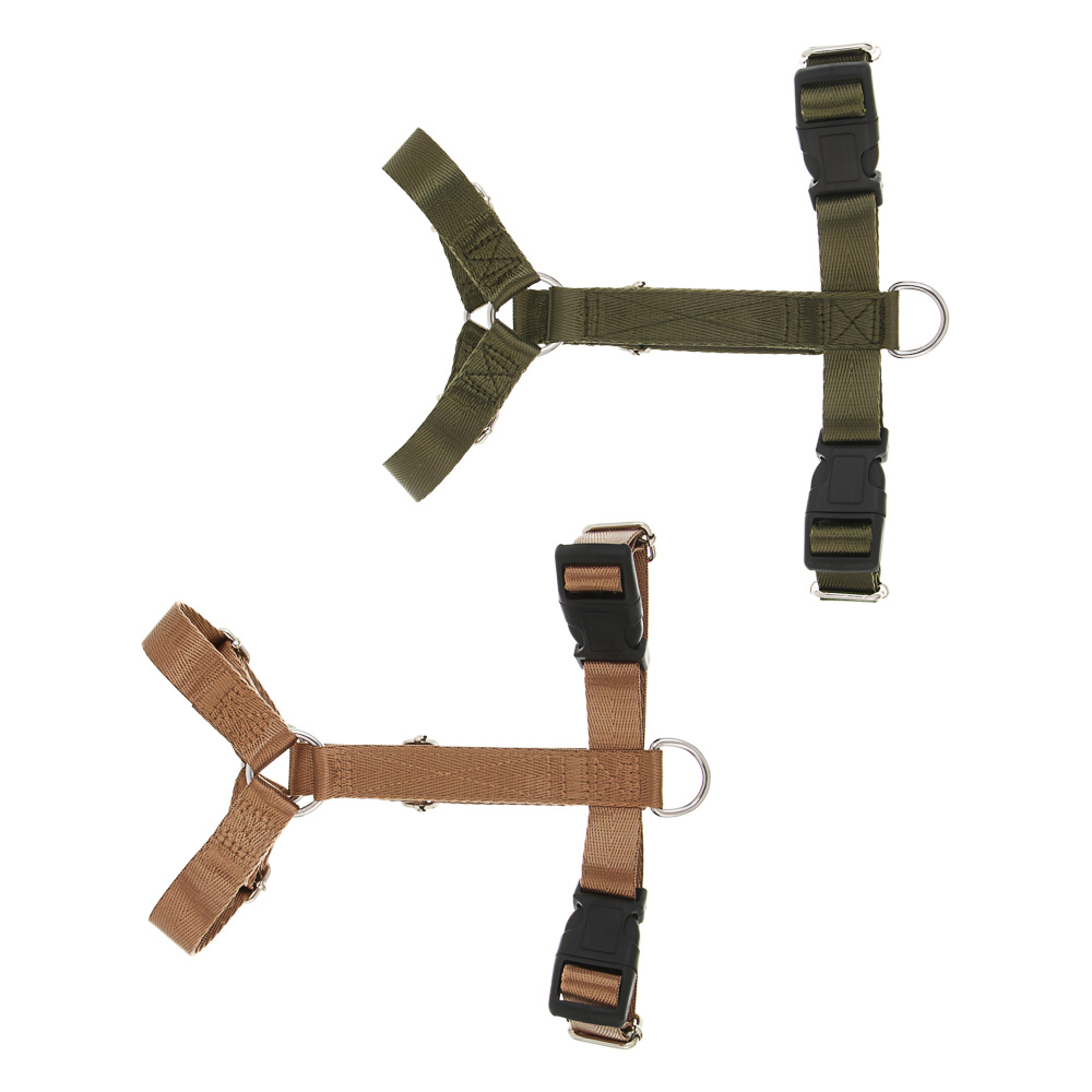 Шлейка для животных тм VETTA, нейлон, хаки/беж, размер S, арт.№ 273-581