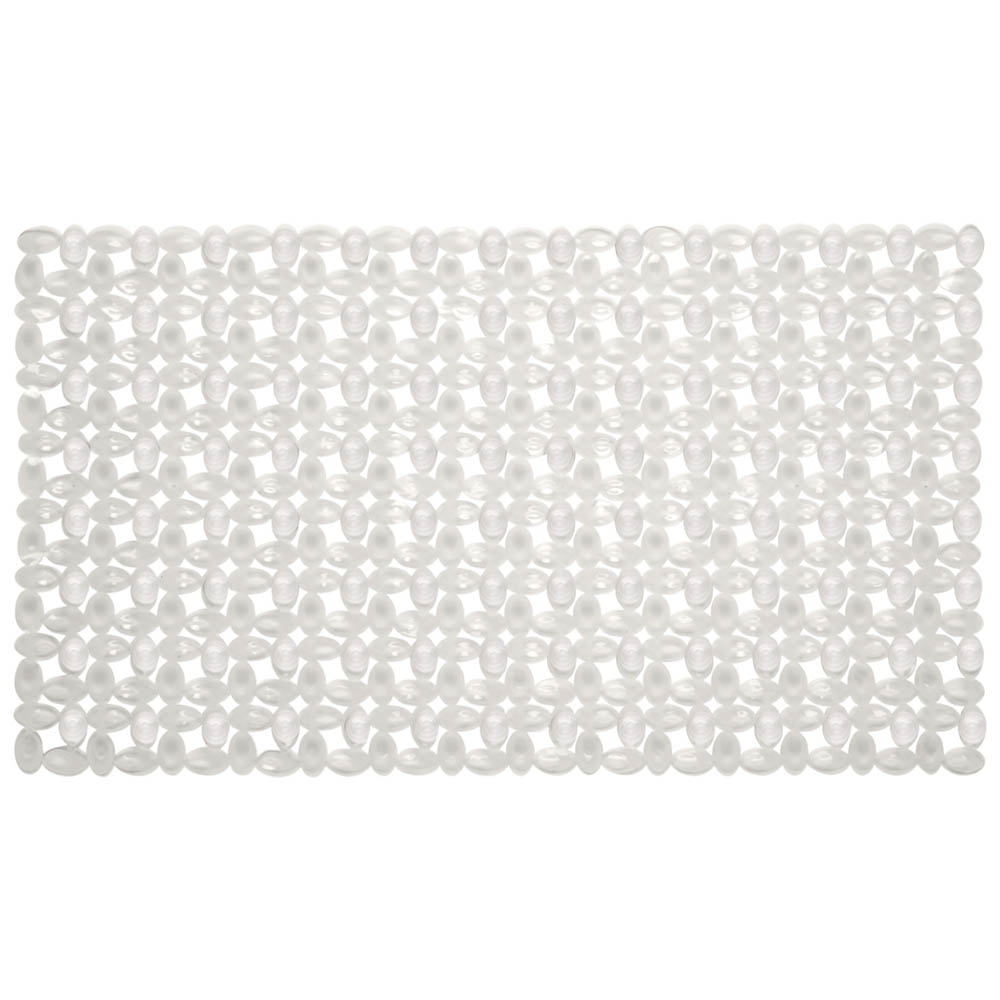 Коврик противоскользящий в ванную "Мозайка" 67см*38см, прозрачный, арт.№ 403-113