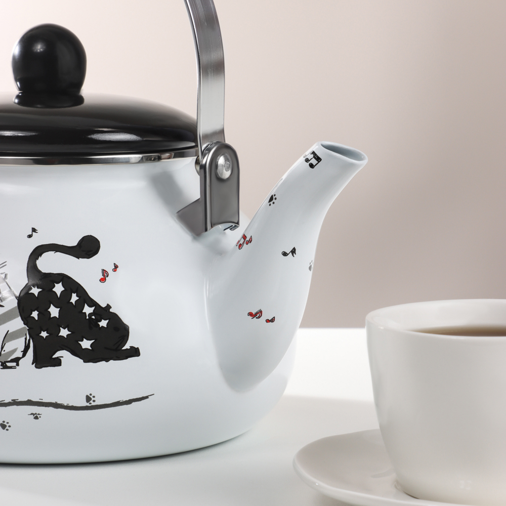 VETTA Хвостатые друзья Чайник эмалированный 2,5л, индукция, арт.№ 894-544