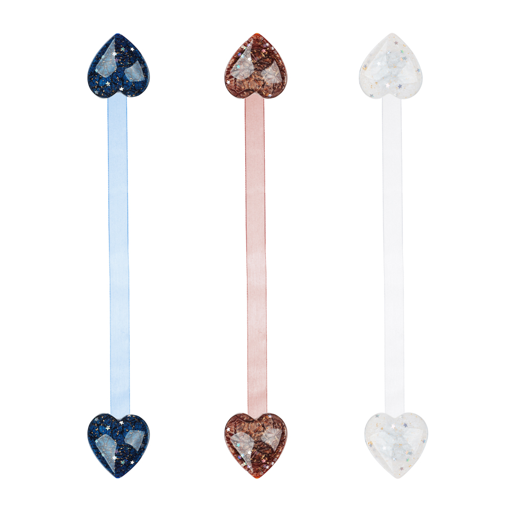 PROVANCE Подхват для штор магнитный 2-сторонний, "Сердце", 32см, d4см, 3 цвета, арт.№ 491-444