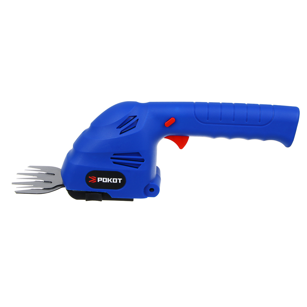 РОКОТ Кусторез с встроенным аккум., 7.4 v, 1350 об/мин,  з/у type-c, 2 см.лез 80х50 и 70х150мм, арт.№ 691-081