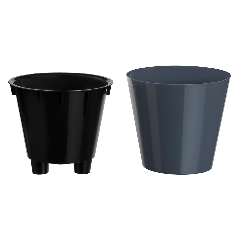 Горшок для цветов "Rosemary" D200мм, 4л с дренажной вставкой, микс цветов, арт.№ 164-427