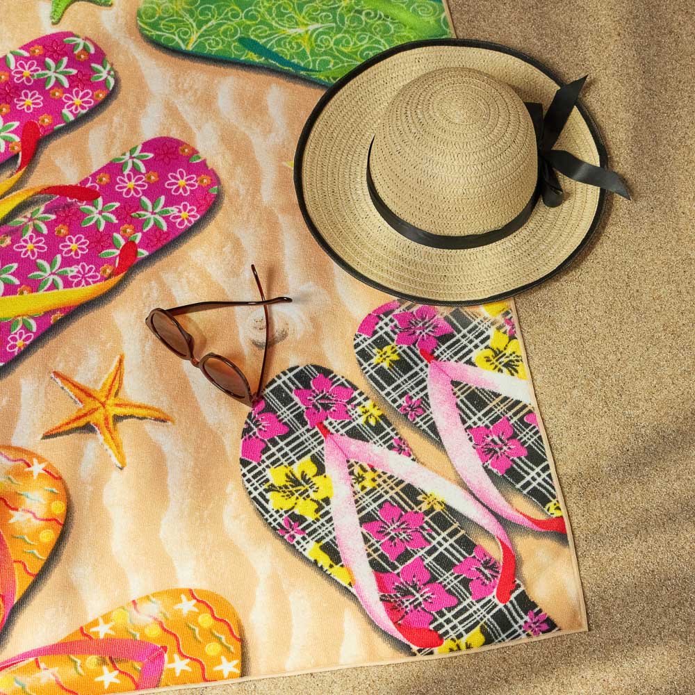 PROVANCE Саммер Полотенце пляжное 70х140см, 100% полиэстер, песочный пляж, арт.№ 496-041