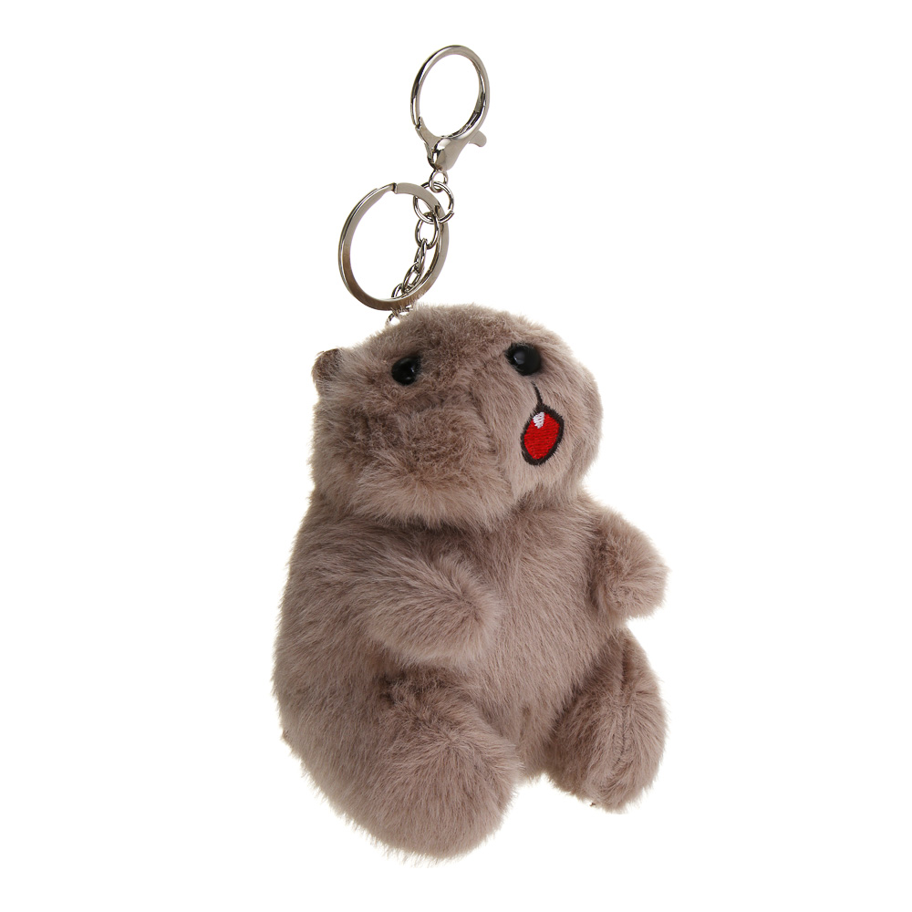 ИГРОЛЕНД Игрушка мягкая "Орущий суслик" с подвесом, 12 см, звук, 3xLR44, полиэстер, 2 дизайна, арт.№ 264-481