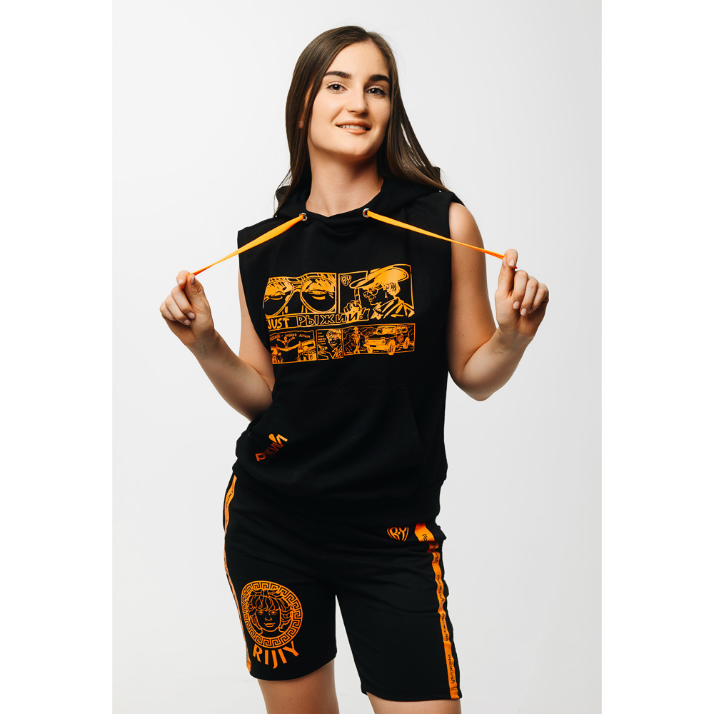 BY Футболка женская без рукава R-Style, хлопок 100%, р-р XS-XL, 3 дизайна, арт.№ 838-073