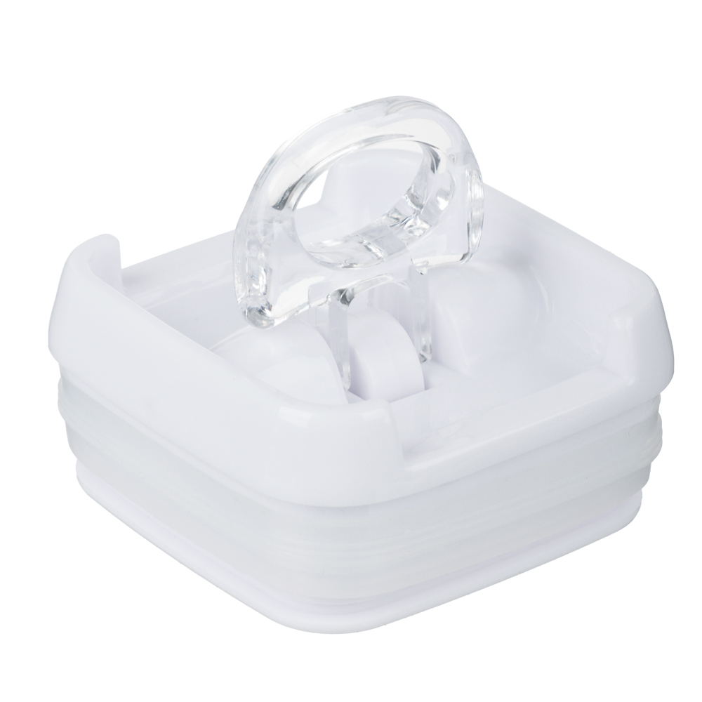 Банка для сыпучих продуктов, тм VETTA, Миндаль, 300мл квадратная, пластик, арт.№ 861-526