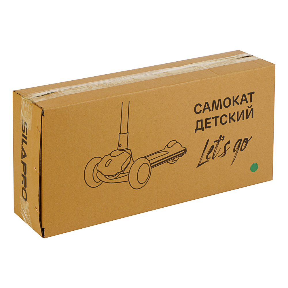 SILAPRO Самокат детский, 86х63х30см, ABEC 7, PP+алюминиевый сплав, мерцание колес, PU, арт.№ 131-092