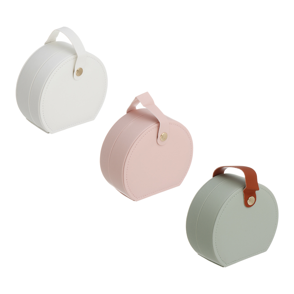 Шкатулка для украшений, 9x10x4 см, ПВХ, 3 цвета, арт.№ 504-960