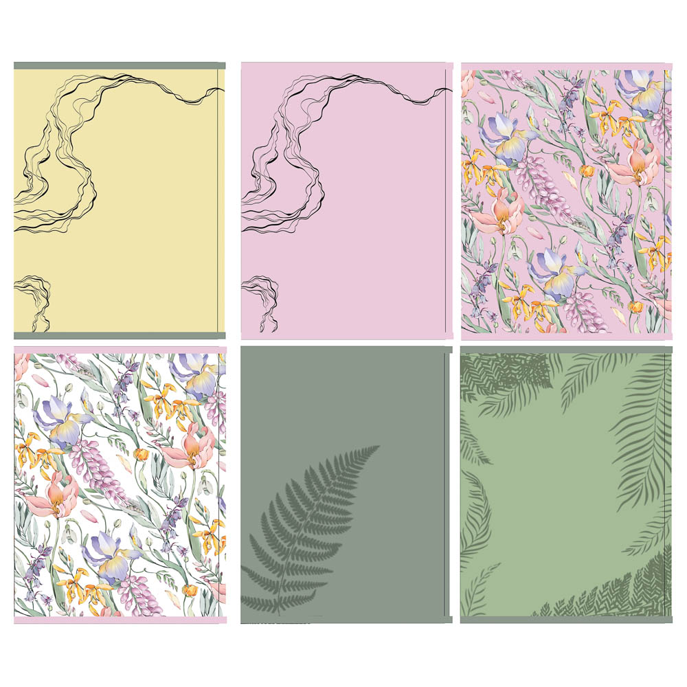 Тетрадь общая "Botanica", формат А4, 48л. в клетку, на скобе, скругленные углы, в ассортим., арт.№ 578-176