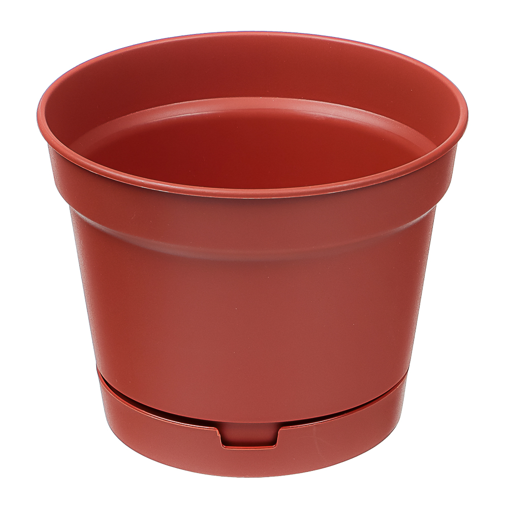 Горшок Mint 0,7л d12см, h9см c поддоном терракот, арт.№ 164-171