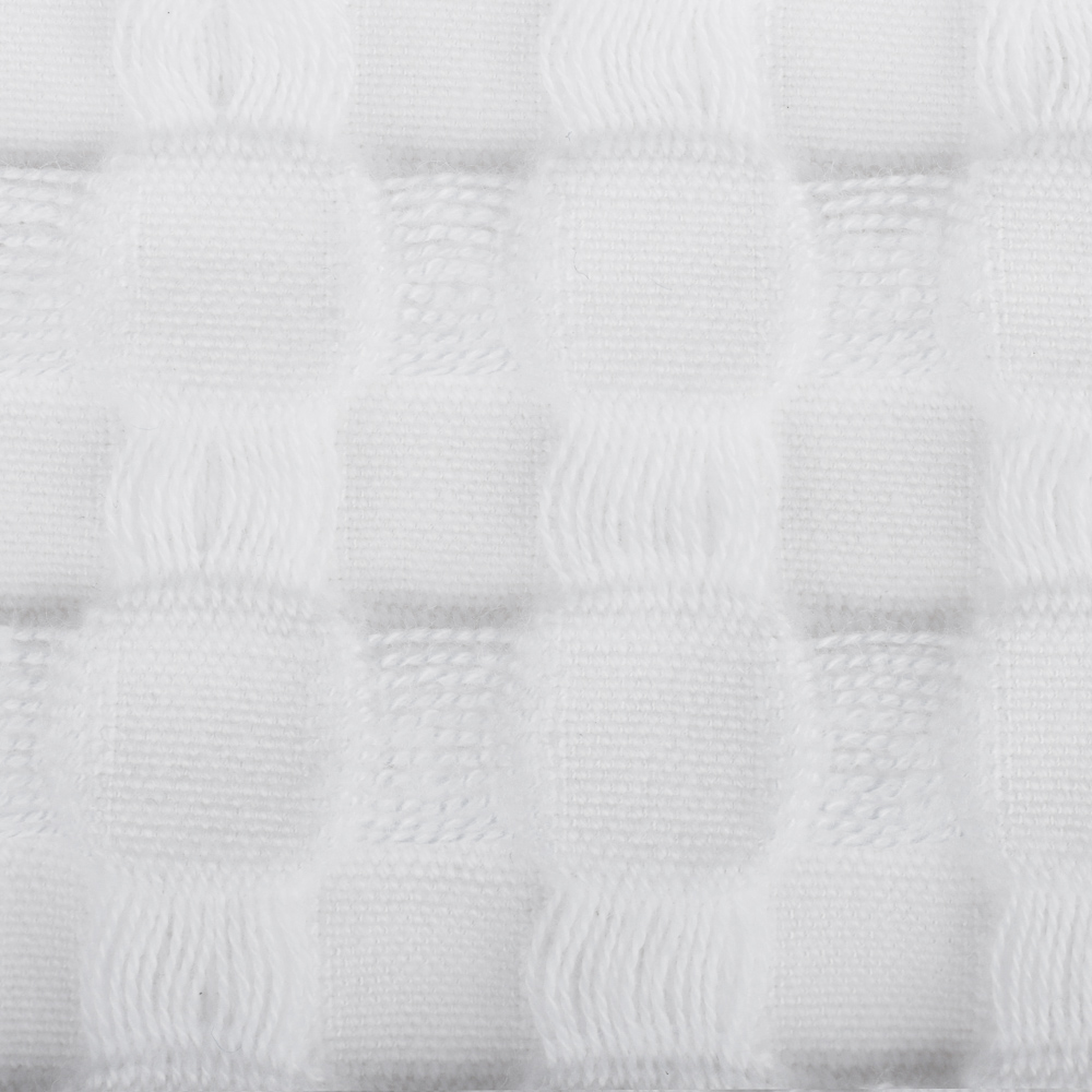 BY COLLECTION Полотенце вафельное 50х90см, 50% бамбук, 50% хлопок, белый, арт.№ 484-058