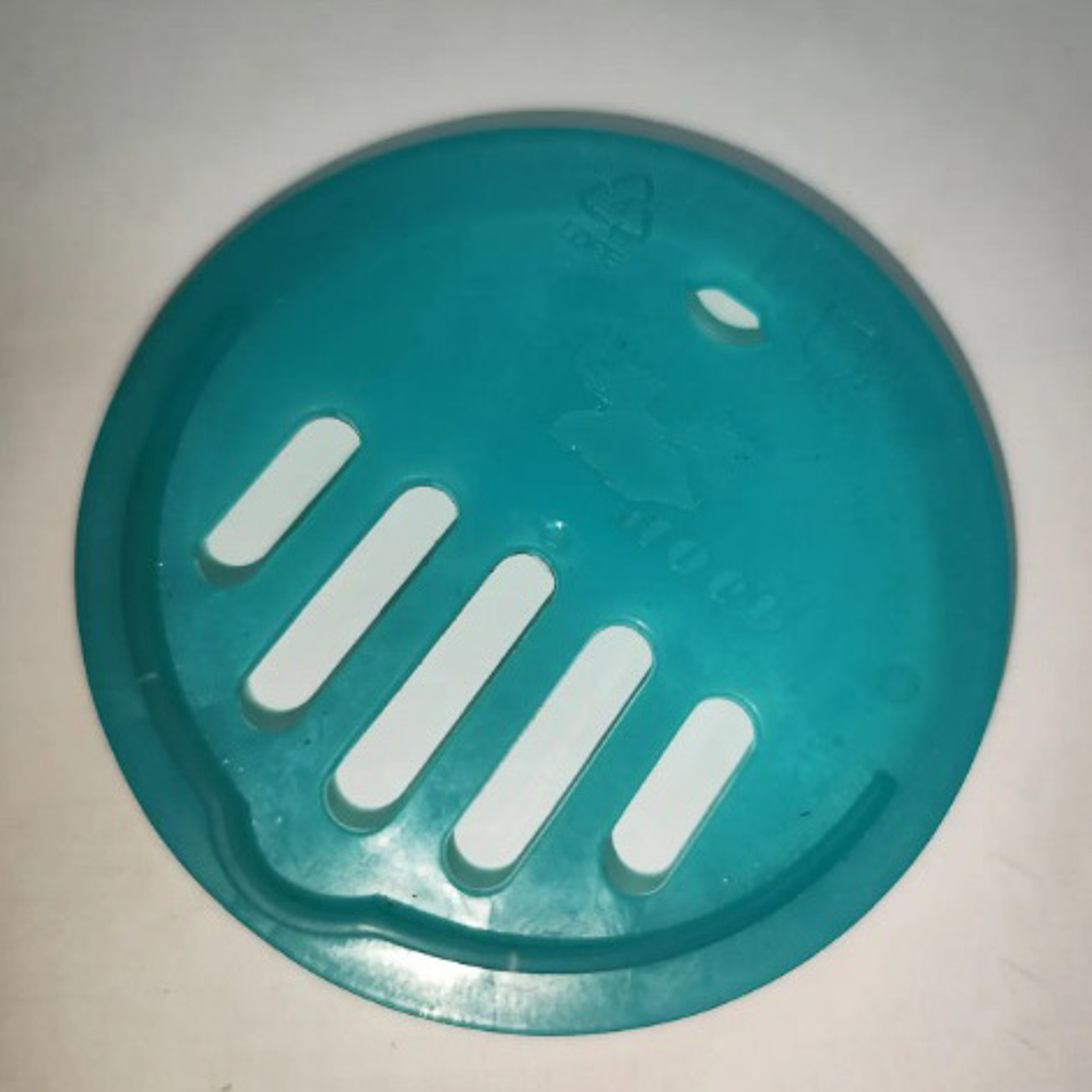 Крышка для слива d82мм с прорезями, пластик, арт.№ 843-067