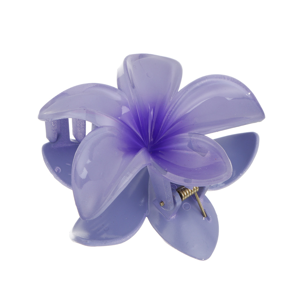 Краб для волос Ботаника, тм ЮНИLOOK, пластик, 8 см, 4 цвета, арт.№ 321-416