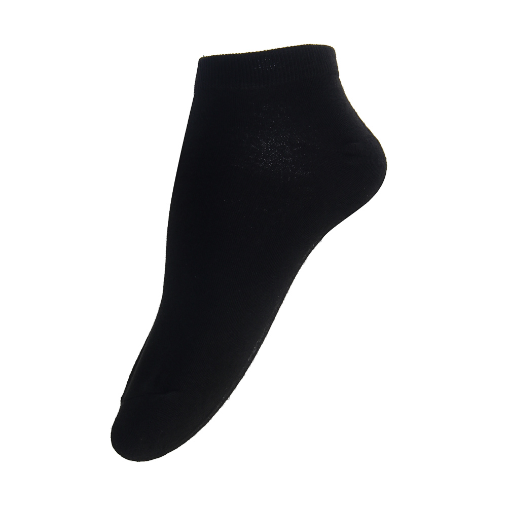GALANTE Набор носков 5 пар, укороченные, р. 23-25, 85% хлопок, 10% полиамид, 5% спандекс, черный, арт.№ 019-459