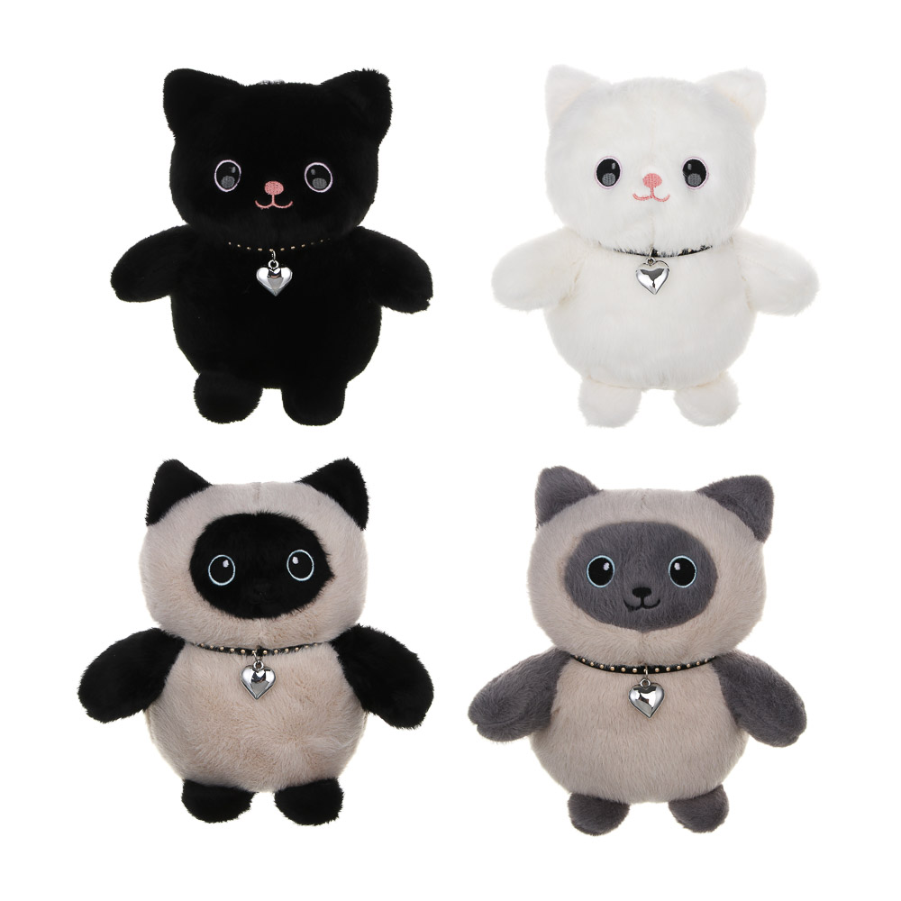 ИГРОЛЕНД Игрушка мягкая "Котя" 23 см, полиэстер, 4 вида, арт.№ 264-485