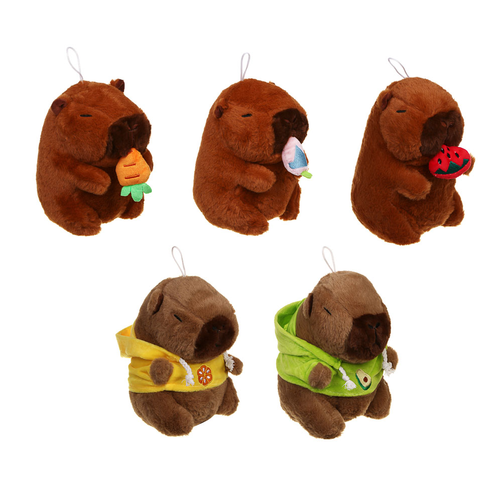 ИГРОЛЕНД Игрушка мягкая "Капибарчик" , 20 см, полиэстер, 2 вида, арт.№ 264-486