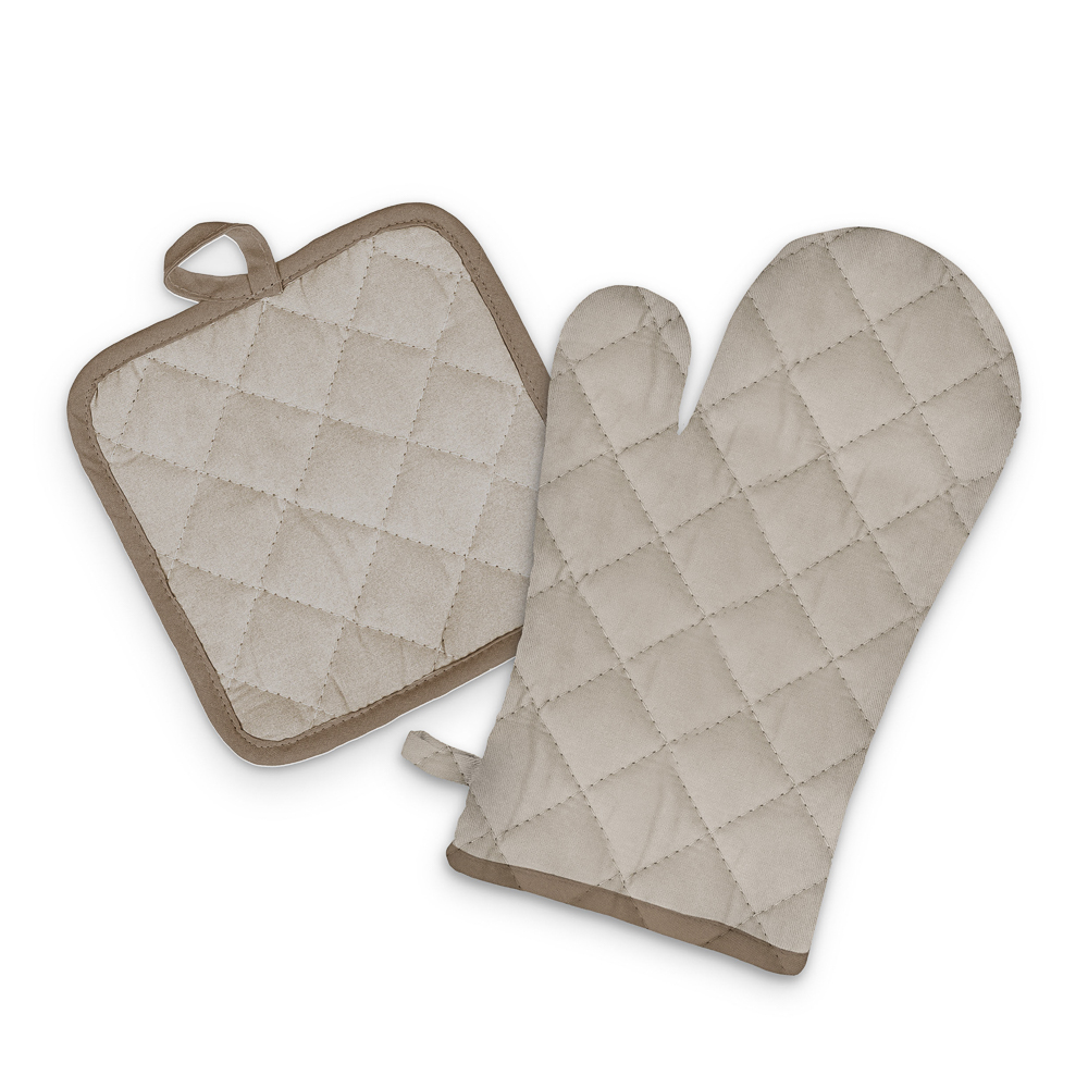 Набор прихваток 2 шт тм PROVANCE Голд 17х17см, 17х27 см, 100% полиэстер, арт.№ 493-179